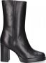 Bronx New-melanie 34197 Enkellaarsjes Enkelboots met rits Dames Zwart - Thumbnail 6