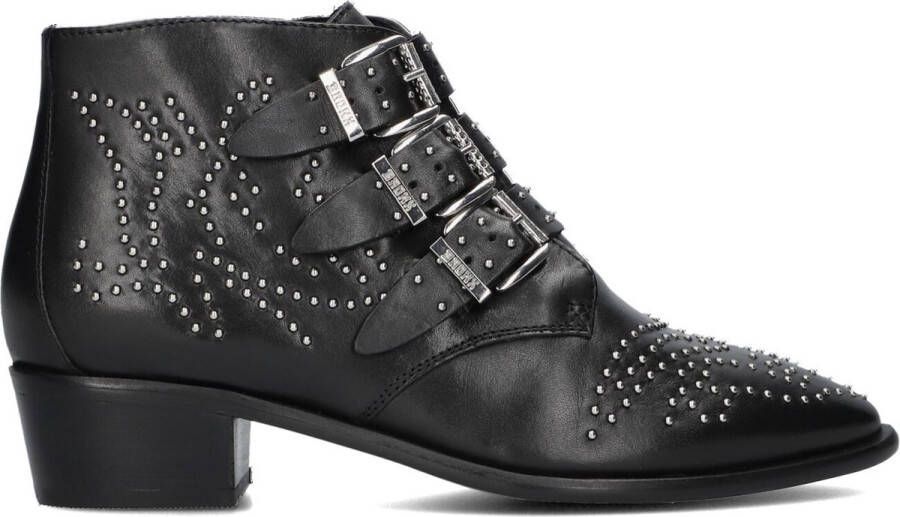 Bronx New-tex 47534 Enkellaarsjes Enkelboots met rits Dames Zwart