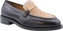 Bronx Zwarte Leren Loafers met Stijlvolle Details Black Dames - Thumbnail 13
