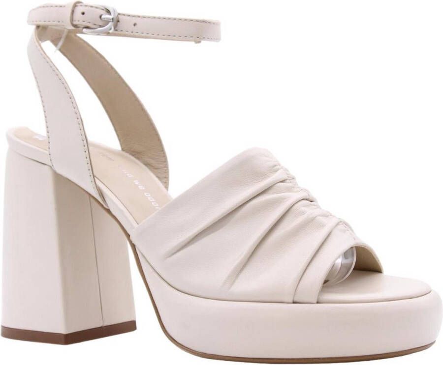 Bronx Retro-geïnspireerde 80's sandaal voor vrouwen White Dames - Foto 2