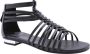 Bronx Flexibele Flatform Sandaal Zwart Black Dames - Thumbnail 1