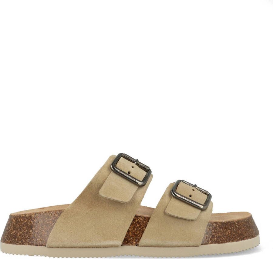 Bronx Longstowe Sliders Stijlvol en Comfortabel Beige Dames