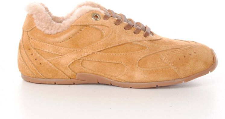 Bronx sneaker dames Myraa suède fur camel