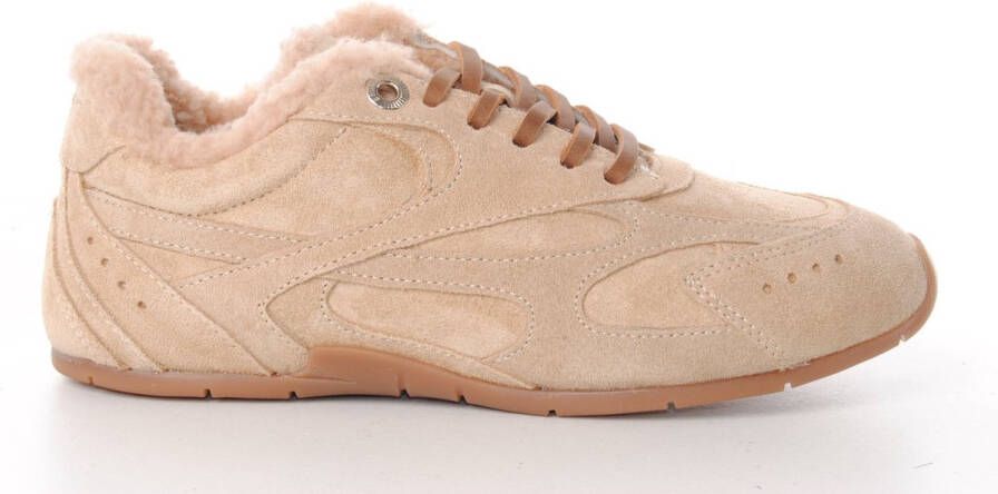 Bronx sneakers dames Myraa suède fur beige