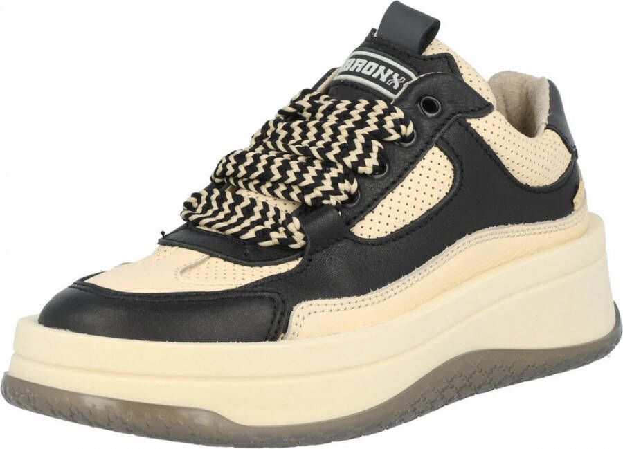 Bronx Bruc er 66439 Lage sneakers Leren Sneaker Dames Zwart - Foto 4