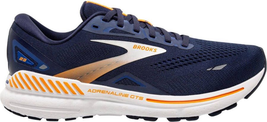 Brooks Adrenaline GTS 23 hardloopschoenen heren blauw dessin