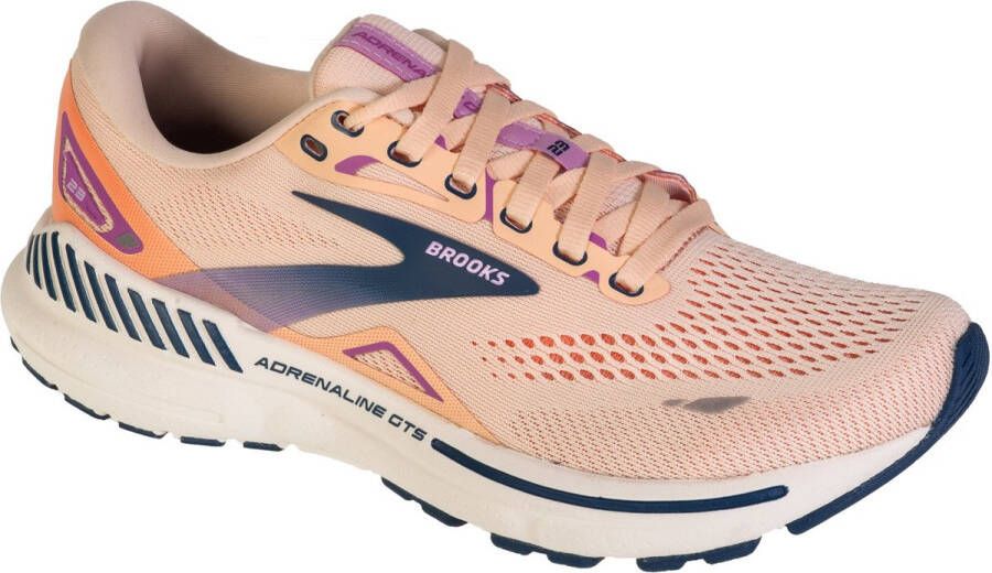 Brooks Adrenaline GTS 23 Vrouwen Beige Hardloopschoenen