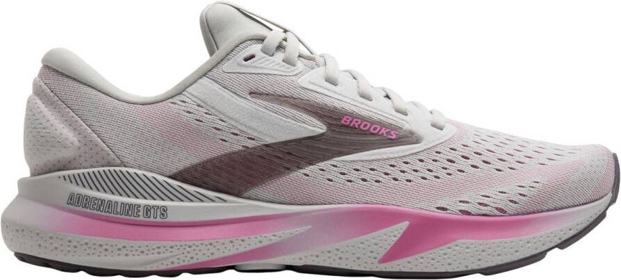 Brooks Adrenaline GTS 24 Hardloopschoenen Grijs Roze Dames
