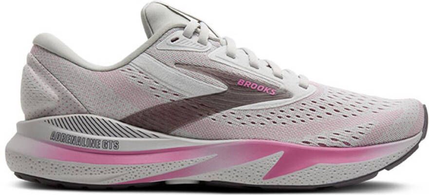 Brooks Adrenaline GTS 24 Hardloopschoenen Grijs Roze Dames