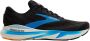 Brooks Adrenaline GTS 24 Mannen Zwart Hardloopschoenen - Thumbnail 1