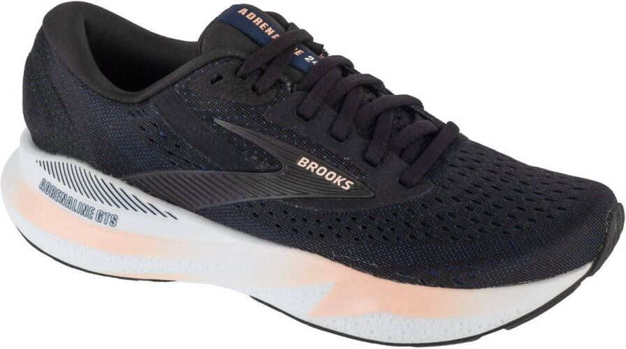 Brooks Adrenaline GTS 24 Vrouwen Zwart Hardloopschoenen