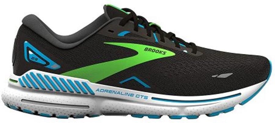 Brooks Adrenaline GTS 23 Wide 2E Men Black Hawaiian Ocean Green