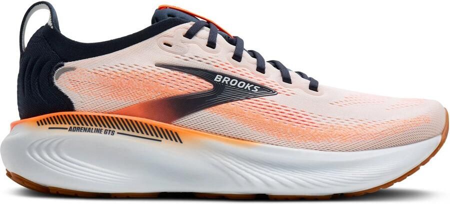Brooks Adrenaline GTS 25 Hardloopschoenen White Spellbound Orange Heren