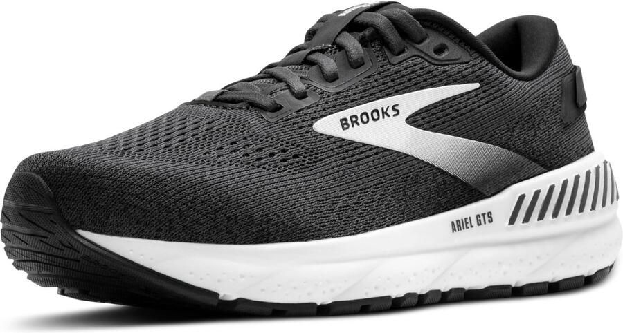 Brooks Ariel GTS 24 Hardloopschoenen Ebony Black White EU (Wide)