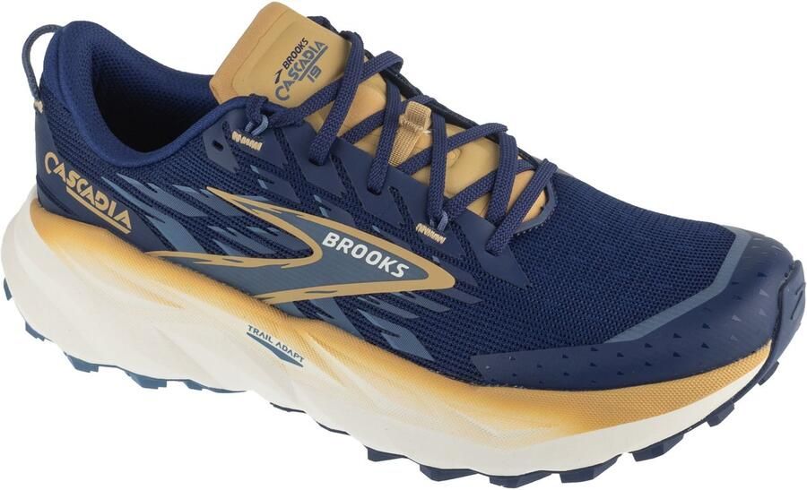 Brooks Cascadia 19 Mannen Marineblauw Hardloopschoenen