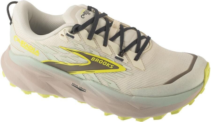 Brooks Cascadia 19 Smalle Trailschoenen Beige Vrouw