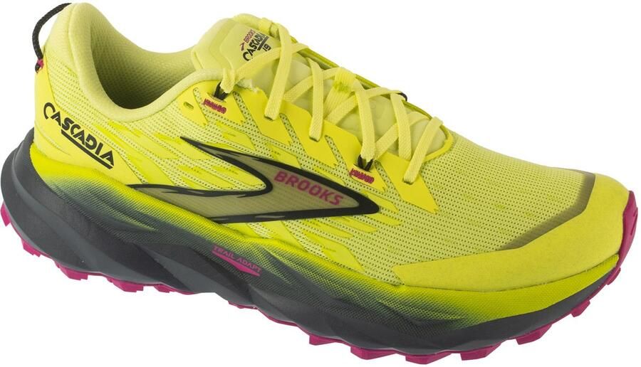 Brooks Cascadia 19 Smalle Trailschoenen Geel 1 2 Vrouw