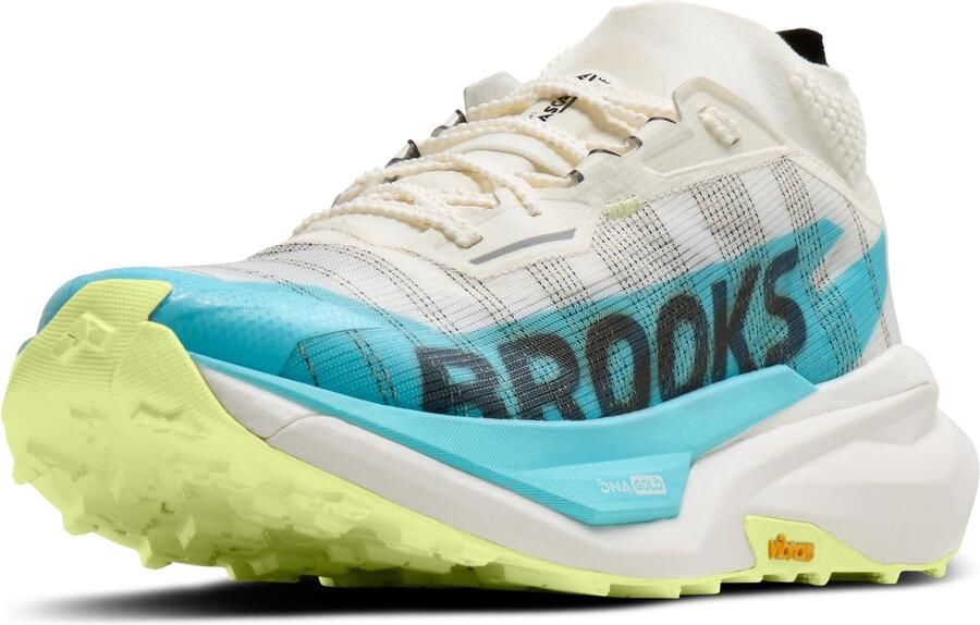 Brooks Cascadia Elite Hardloopschoen Sterwit Blauwvis Zwart