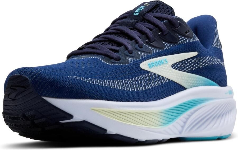 Brooks Ghost 17 Wide Hardloopschoen Marine Groen Turkoois