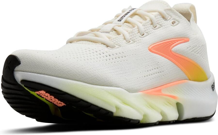 Brooks Glycerin Flex Hardloopschoen Wit Perzik Nightlife