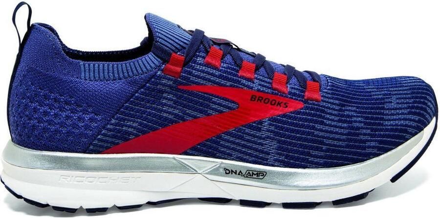 Brooks Ricochet 2 Hardloopschoenen Blauw Rood Heren