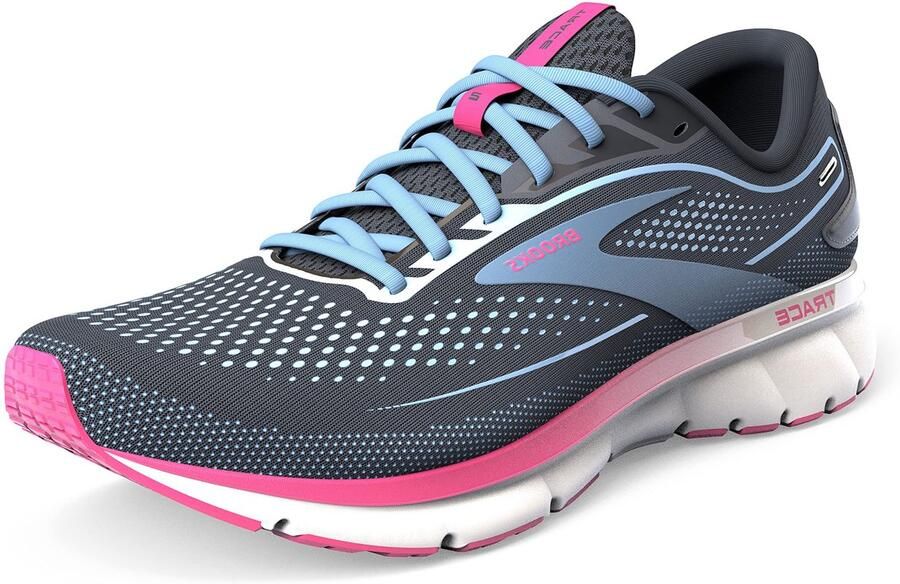 Brooks Trace 2 W Hardloopschoen 036 Black Festival Fuchsia Pink Flambe