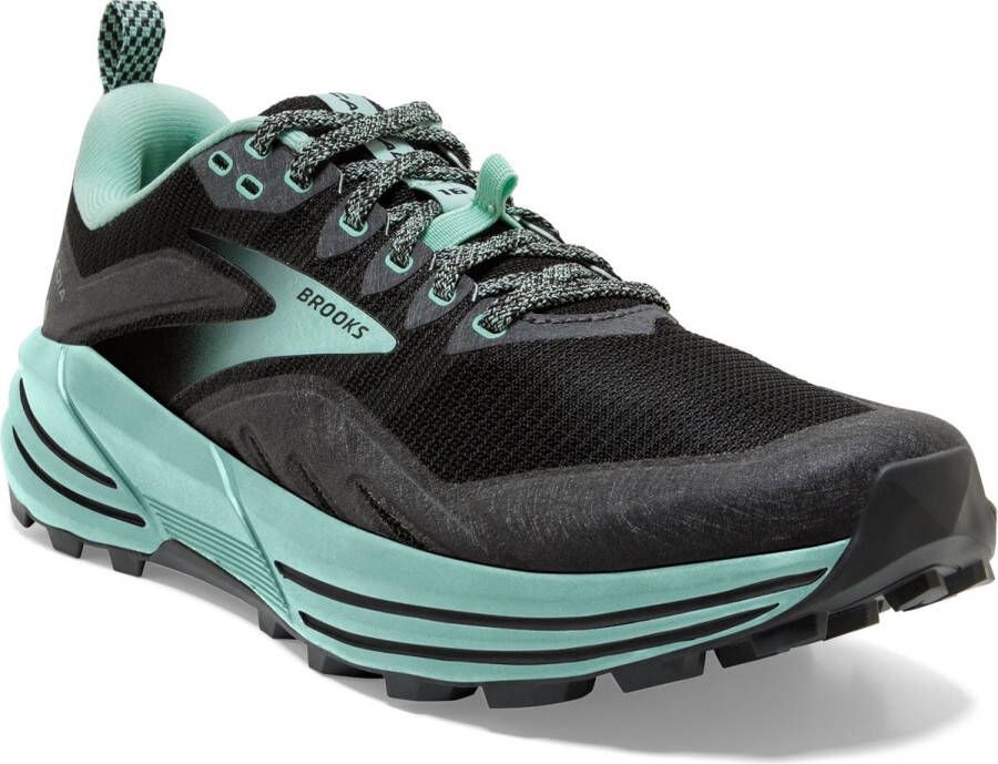 Brooks Cascadia 16 Hardloopschoen Trail Donkergrijs Turkoois