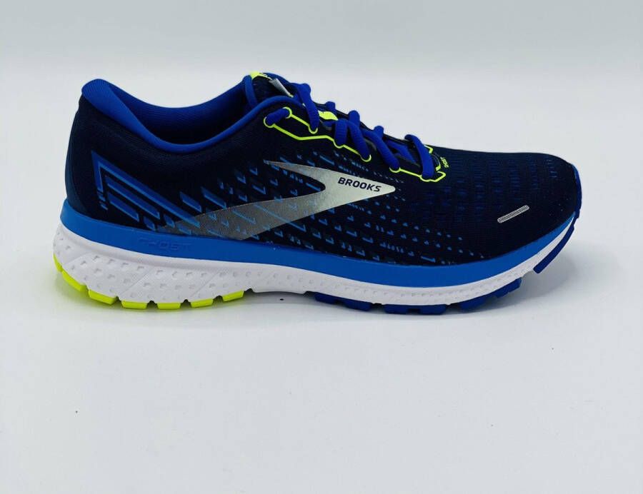 Brooks Ghost 13 blauw hardloopschoenen heren Schoenen.nl