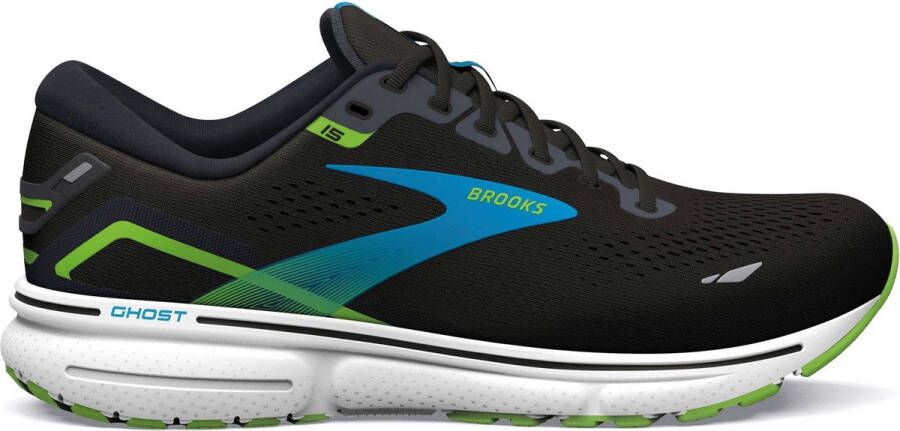 Brooks Ghost 15 hardloopschoenen heren zwart dessin