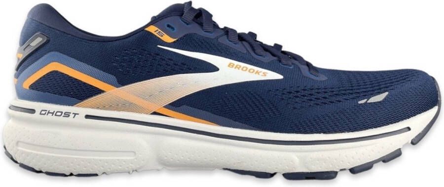 Brooks Ghost 15 Peacoat Blue Orange Hardloopschoen - Foto 4