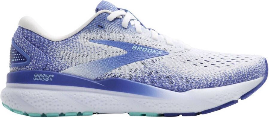 Brooks Ghost 16 Hardloopschoenen White Amparo Blue Dames