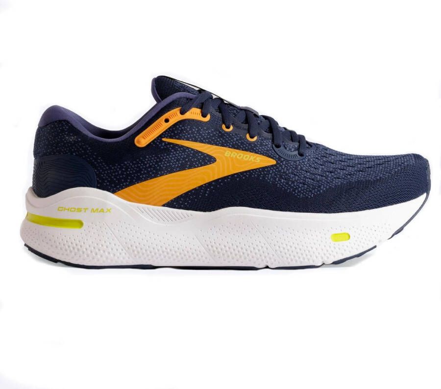 Brooks Ghost Max hardloopschoenen heren blauw dessin