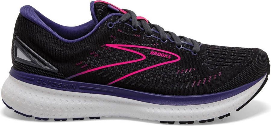 Brooks Glycerin 19 Hardloopschoen 1B Dames Zwart Middenroze