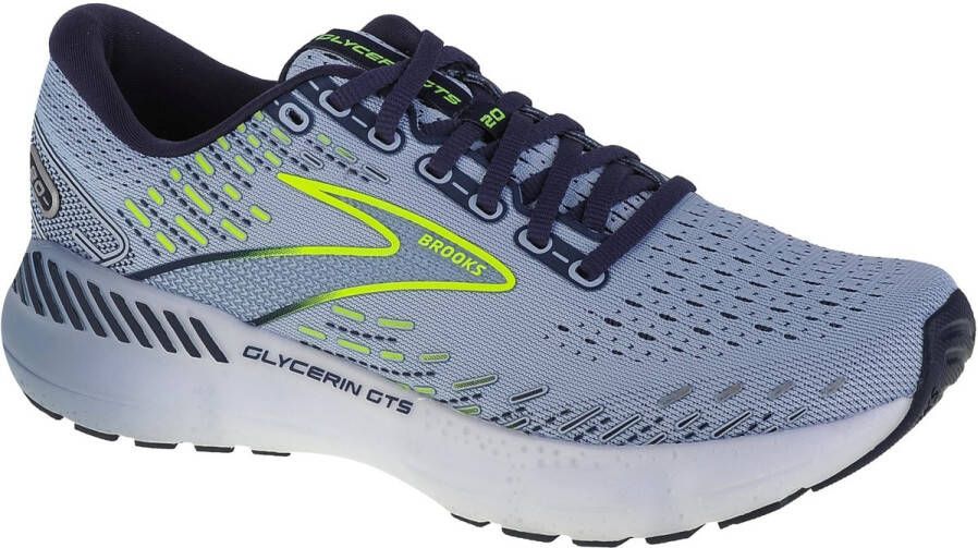 Brooks Glycerin GTS 20 Vrouwen Blauw Hardloopschoenen