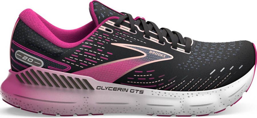 Brooks Glyecerin GTS 20 hardloopschoenen dames zwart dessin