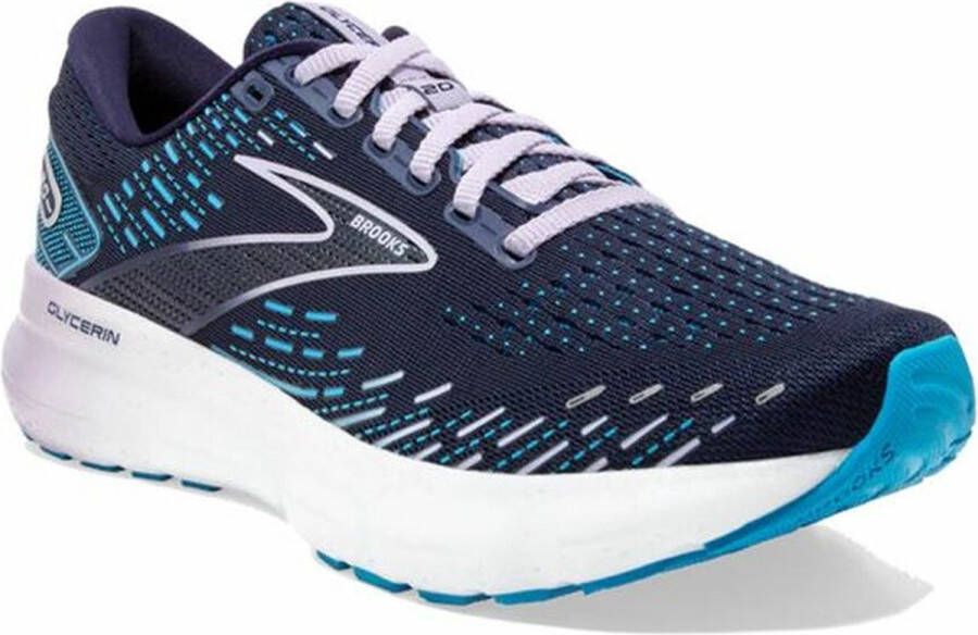 Brooks Hardloopschoenen voor Volwassenen Glycerin 20 Wide Donkerblauw