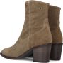 Notre-V Notre V 05 144 Enkellaarsjes Enkelboots met rits Dames Taupe - Thumbnail 2