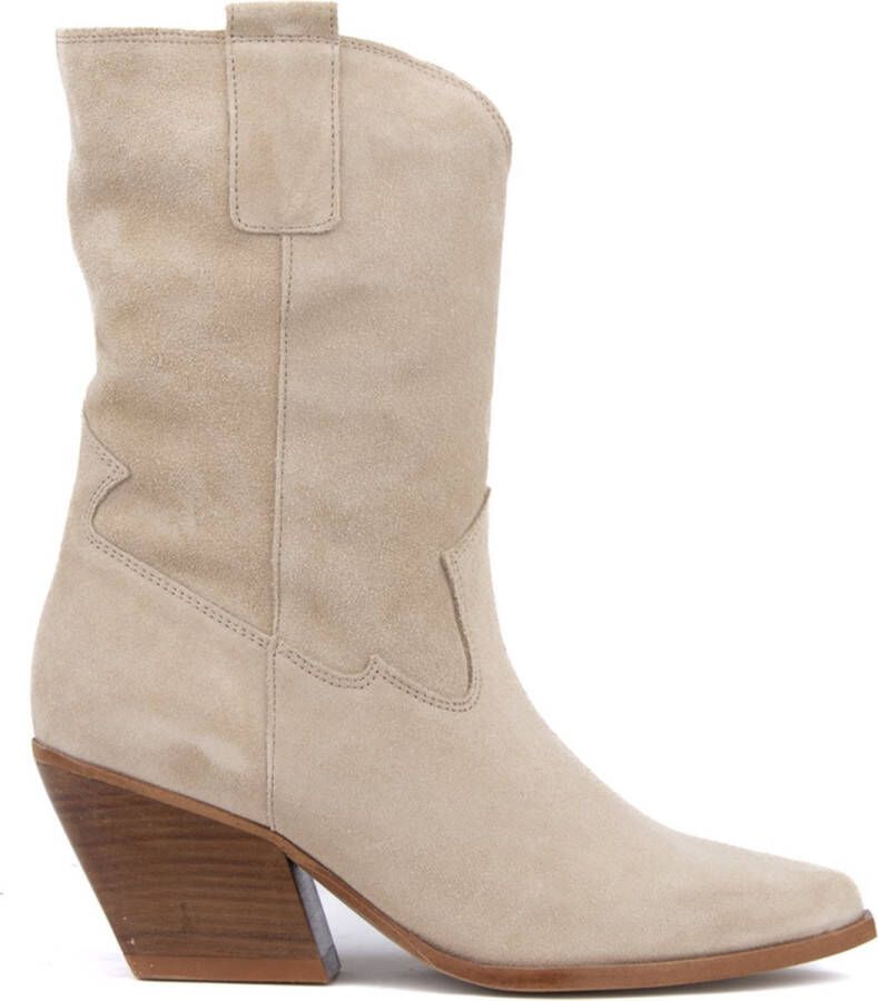 Bruin Tinten 75012 Cowboylaarzen Western Laarzen Dames Beige - Foto 2