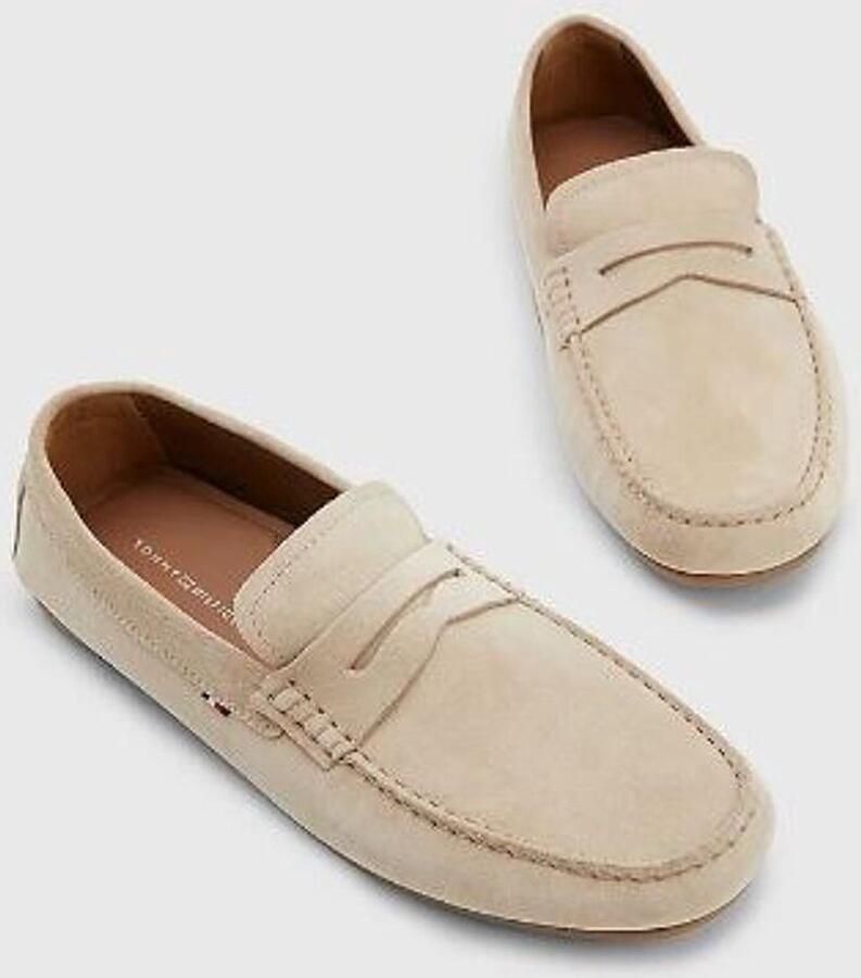 Bruin Tinten Tommy Hilfiger FM0FM04271-AEG heren instappers gekleed beige - Foto 4