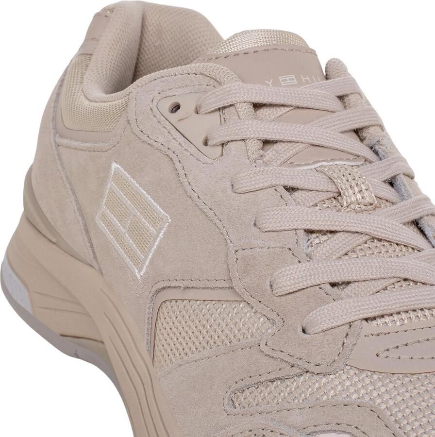 Bruin Tinten Tommy Hilfiger Modern Prep Sneaker Veterschoenen Laag Beige - Foto 5