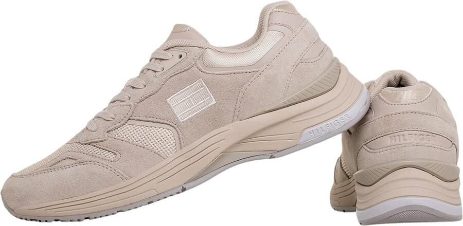 Bruin Tinten Tommy Hilfiger Modern Prep Sneaker Veterschoenen Laag Beige - Foto 10