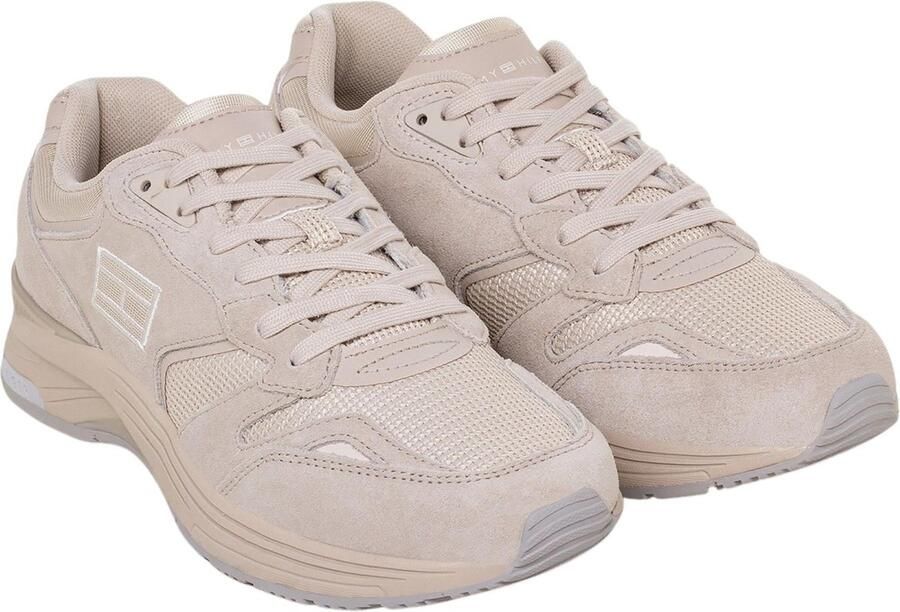 Bruin Tinten Tommy Hilfiger Modern Prep Sneaker Veterschoenen Laag Beige - Foto 9