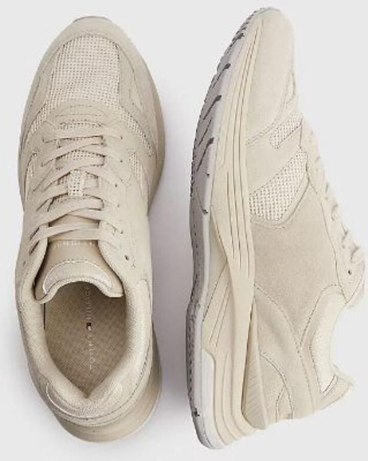 Bruin Tinten Tommy Hilfiger Modern Prep Sneaker Veterschoenen Laag Beige - Foto 6