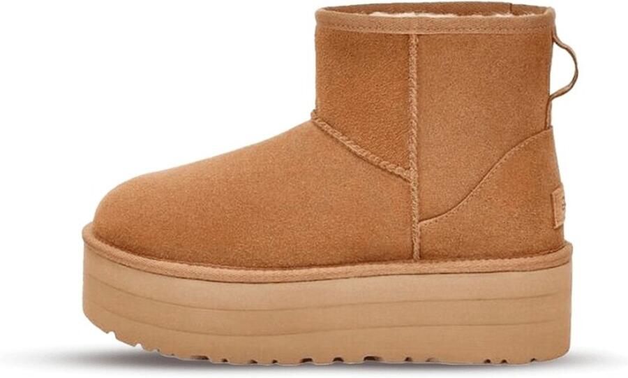 Bruin Tinten W Classic Mini Platform Vachtlaarzen Warme Laarzen Dames Cognac - Foto 2