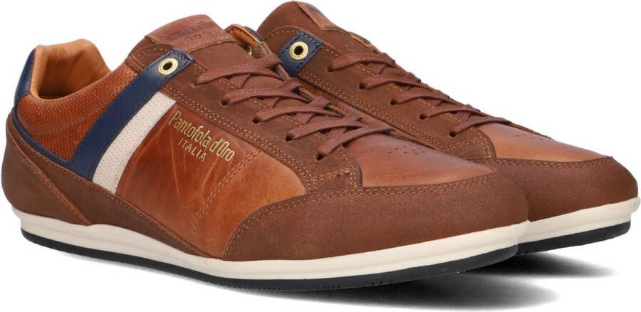 Pantofola d'Oro Lucca Uomo Low Lage sneakers Leren Sneaker Heren Cognac - Foto 2