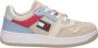 Bruin Tinten Tommy Jeans Meg Low Lage sneakers Leren Sneaker Dames Beige - Thumbnail 11