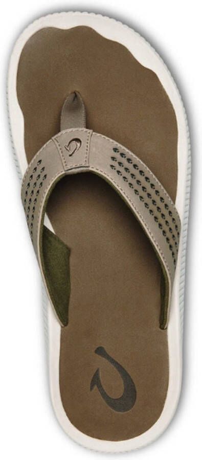Olukai Ulele Slipper Heren leren slippers Clay Mustang - Foto 5