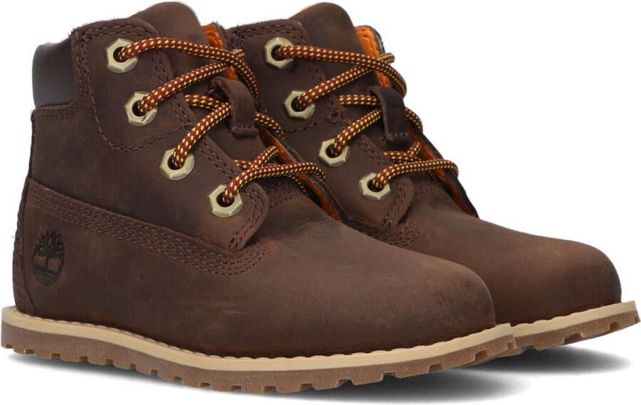 Bruin Tinten Pokey Pine 6in Boot Kids Veterboots Laarzen Met Veters Meisjes Bruin