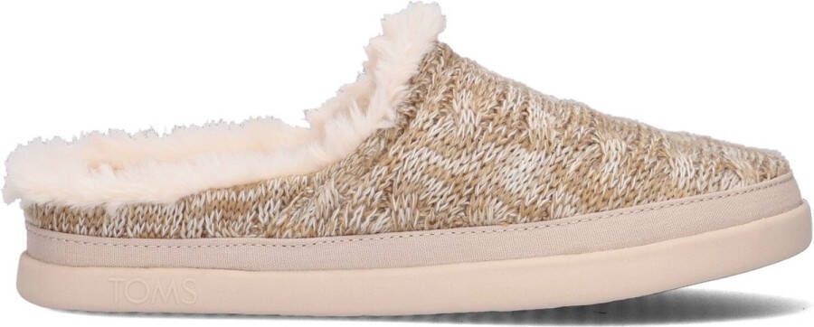 Bruin Tinten Sage Pantoffels Sloffen Dames Beige