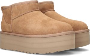 Bruin Tinten W Classic Ultra Mini Platform Vachtlaarzen Warme Laarzen Dames Cognac